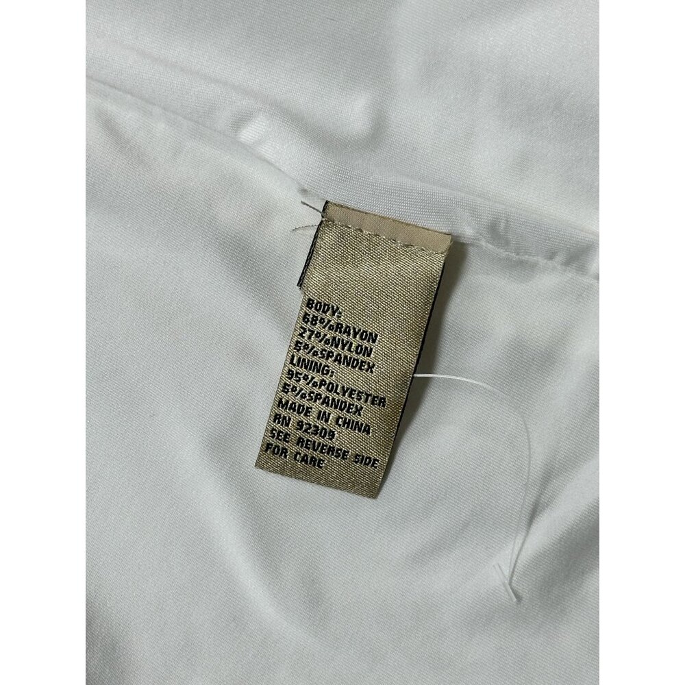 DG2 Diane Gilman Blazer Womens 1X White Zip Pocket Knit Open‎ Front Jacket - Picture 10 of 13